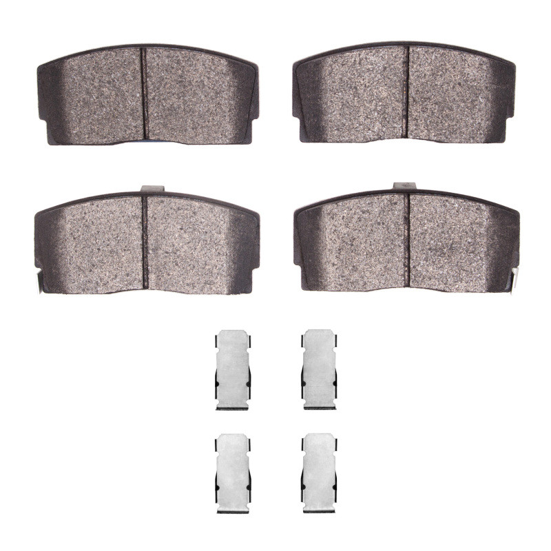 DFC 5000 Advanced Semi-Metallic Front Brake Pads and Hardware Kit, Daihatsu Charade 1988-1992