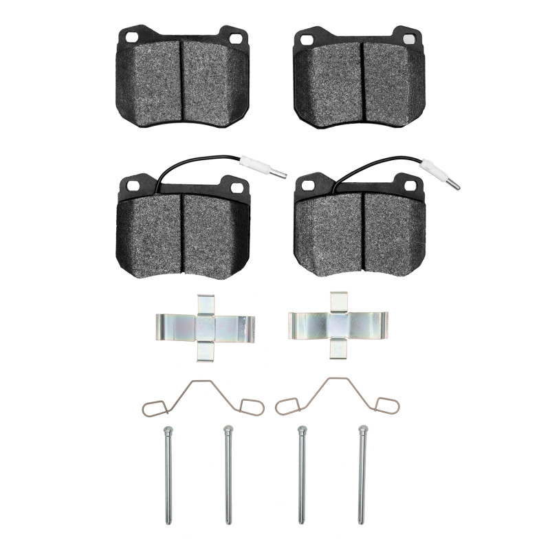 DFC 77-89 Peugeot 505/604 Front 5000 Advanced Semi Metallic Brake Pads and Hardware Kit