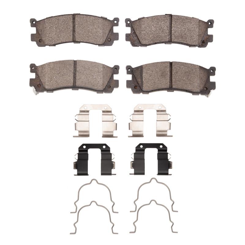 DFC 4000 HybriDynamic Rear Brake Pads and Hardware Kit, Mazda Millenia 1995-2002