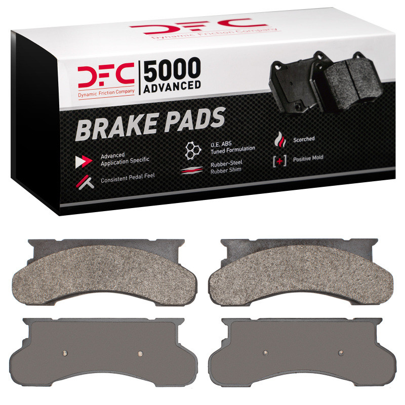DFC 5000 Advanced Semi-Metallic Front Brake Pads, Ford F-350 4WD (Excl Super Duty) 1975-1994