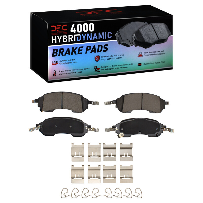 DFC 4000 HybriDynamic Rear Brake Pads and Hardware Kit, Ford Ranger (USA/Canada) 2021-2025