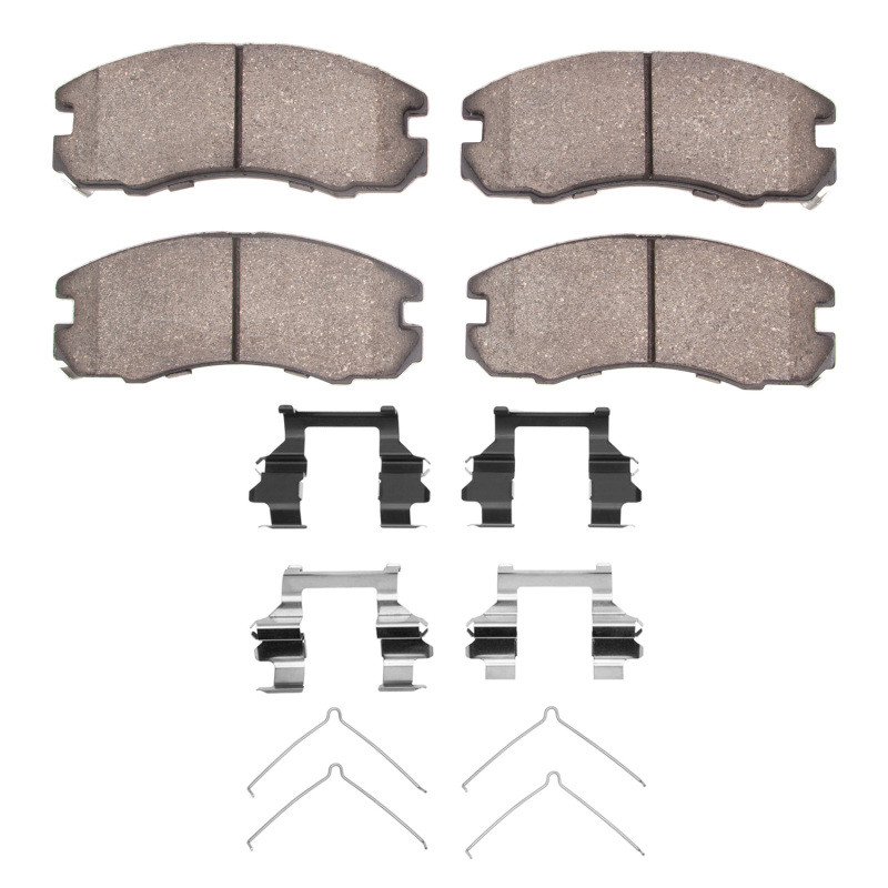 DFC 88-89 Toyota Celica Front 5000 Advanced Semi Metallic Brake Pads and Hardware Kit