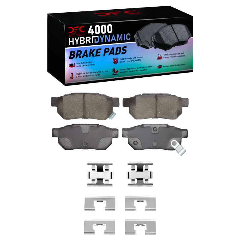DFC 85-89 Acura INTEGRA Rear 4000 HybriDynamic Brake Pads and Hardware Kit