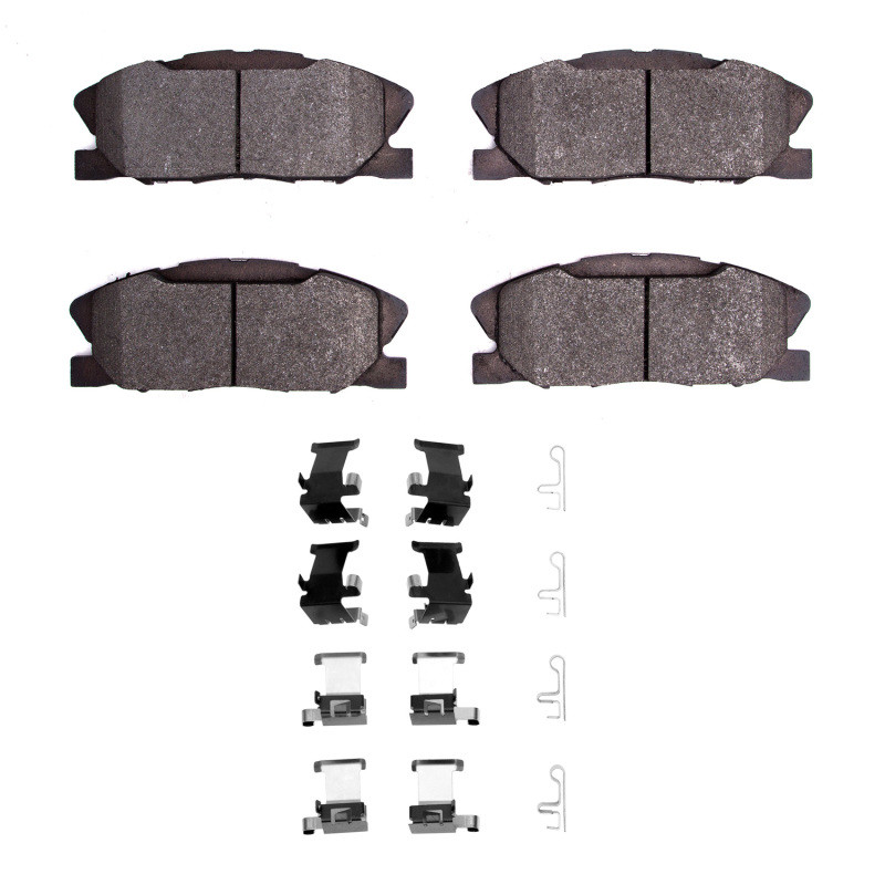DFC 5000 Advanced Low-Metallic Front Brake Pads and Hardware Kit, Dodge Charger 2014-2023