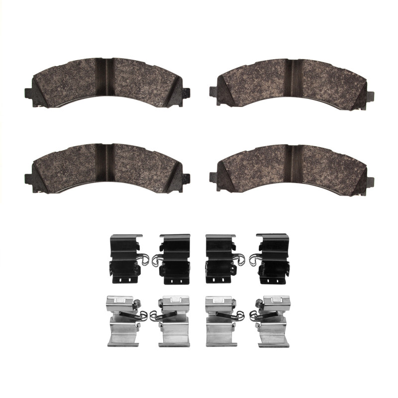 DFC 5000 Advanced Semi-Metallic Rear Brake Pads and Hardware Kit, Ram 3500 2019-2025
