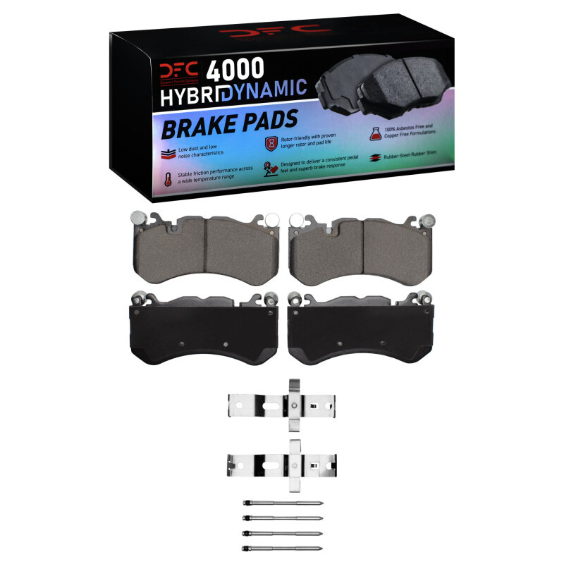 DFC 4000 HybriDynamic Front Brake Pads and Hardware Kit, Audi RS7 2007-2025