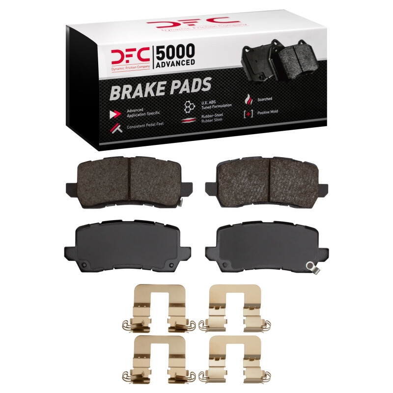 DFC 5000 Advanced Ceramic Rear Brake Pads and Hardware Kit, Acura TLX 2014-2020