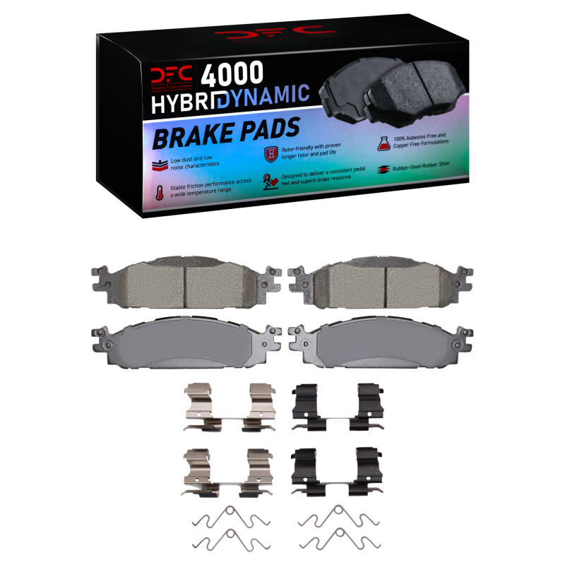DFC 09-19 Ford Taurus SHO Front 4000 HybriDynamic Brake Pads and Hardware Kit