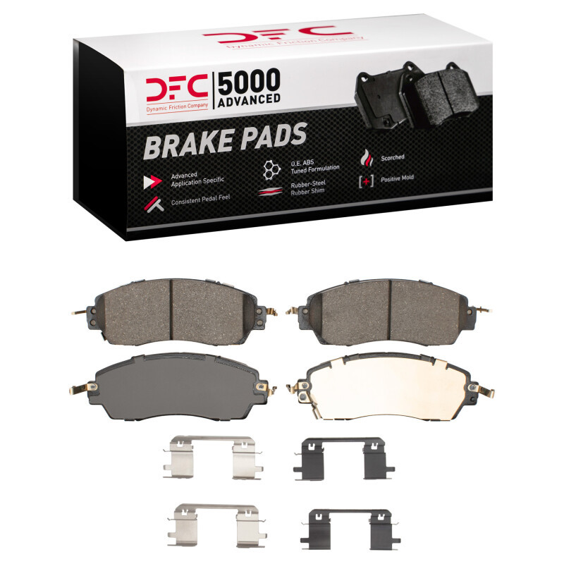 DFC 5000 Advanced Ceramic Front Brake Pads and Hardware Kit, Honda CR-V 2023-2025