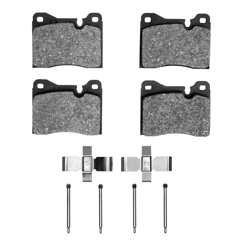 DFC 4000 HybriDynamic Front Brake Pads and Hardware Kit, BMW 528i 1976-1986