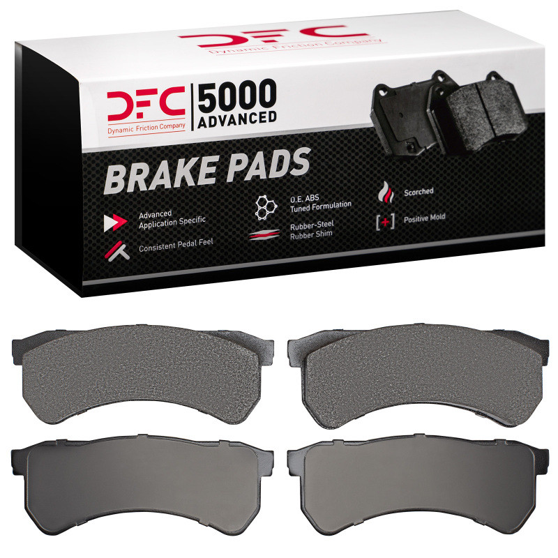 DFC 5000 Advanced Semi-Metallic Front/Rear Brake Pads, Freightliner MT55 2016-2024