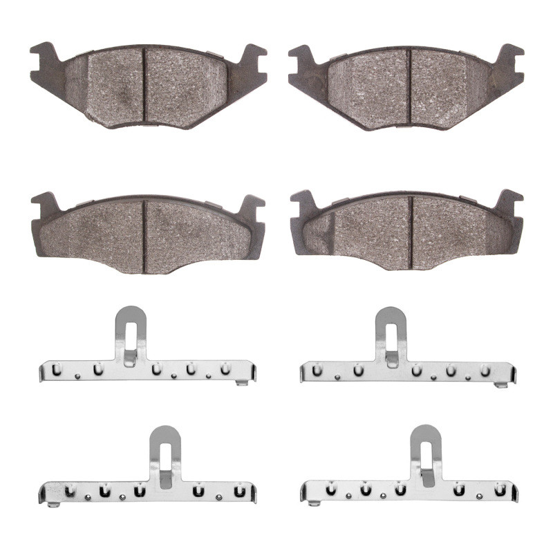 DFC 4000 HybriDynamic Front Brake Pads and Hardware Kit, Volkswagen Jetta Sedan/Golf 1984-1992