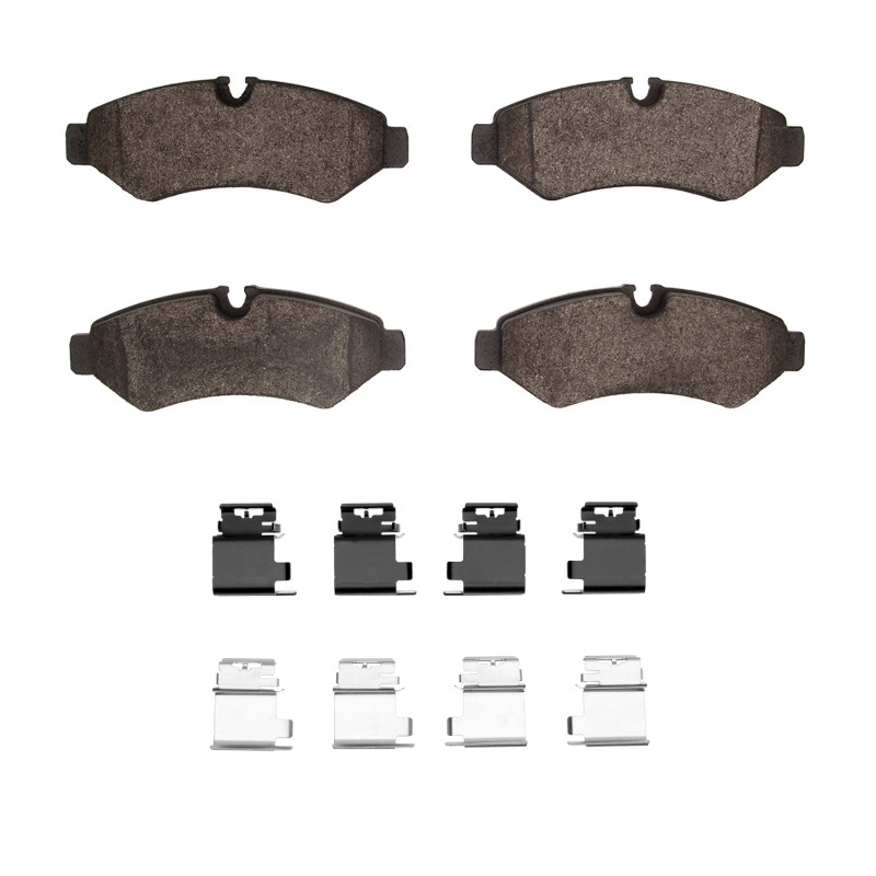 DFC 4000 HybriDynamic Rear Brake Pads and Hardware Kit, Mercedes-Benz Sprinter 1500 2019-2025