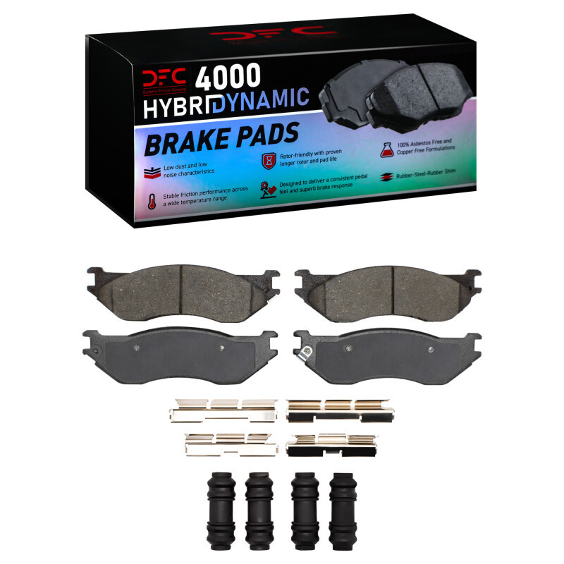 DFC 02-06 Dodge Ram 1500 Pickup Front 4000 HybriDynamic Brake Pads and Hardware Kit