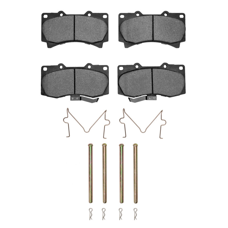 DFC 4000 HybriDynamic Front Brake Pads and Hardware Kit, Hummer H3T 2006-2010