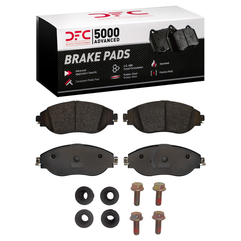 DFC 5000 Advanced Ceramic Front Brake Pads and Hardware Kit, Audi Q3 2018-2025