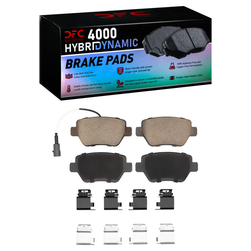DFC 14-16 Maserati Ghibli Rear 4000 HybriDynamic Brake Pads and Hardware Kit