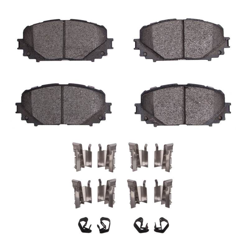 DFC 5000 Advanced Ceramic Front Brake Pads and Hardware Kit, Toyota Yaris (USA/Canada) 2012-2018