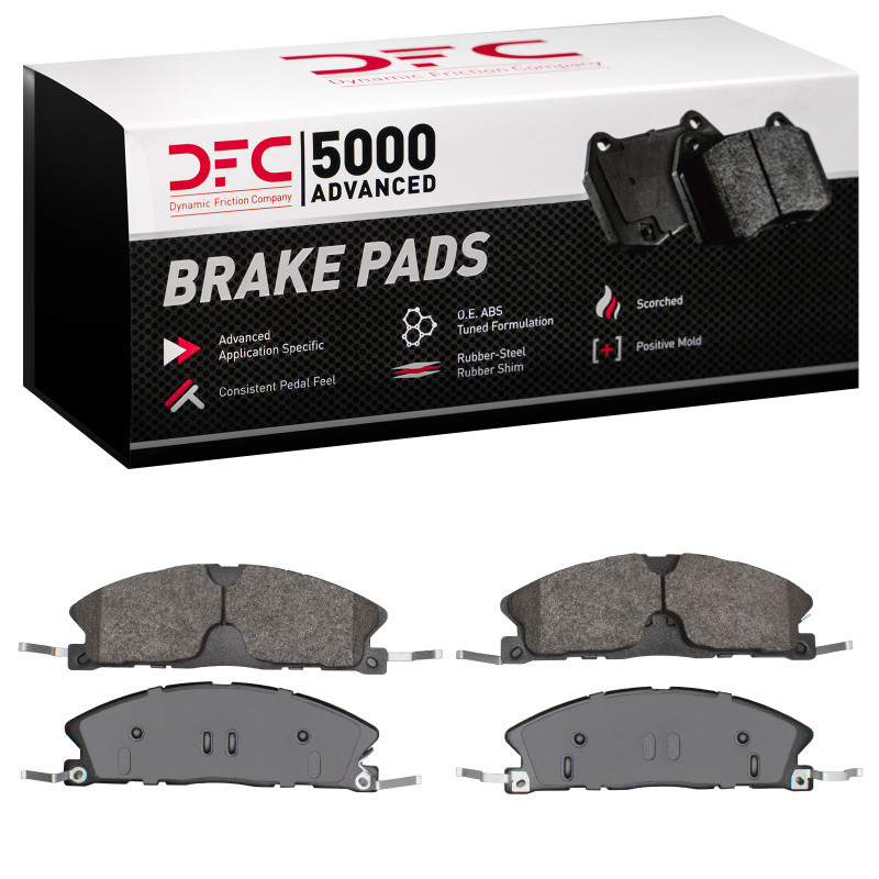 DFC 5000 Advanced Semi-Metallic Front Brake Pads, Ford Police Interceptor Sedan 2013-2019