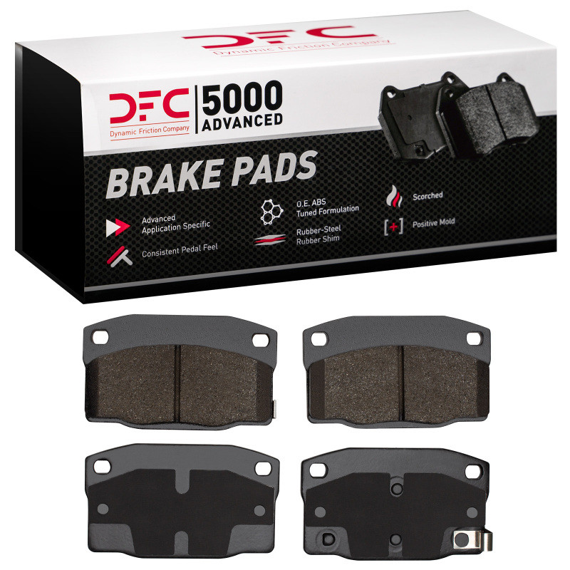 DFC 5000 Advanced Semi-Metallic Front/Rear Brake Pads, Pontiac Fiero / 1988-1993
