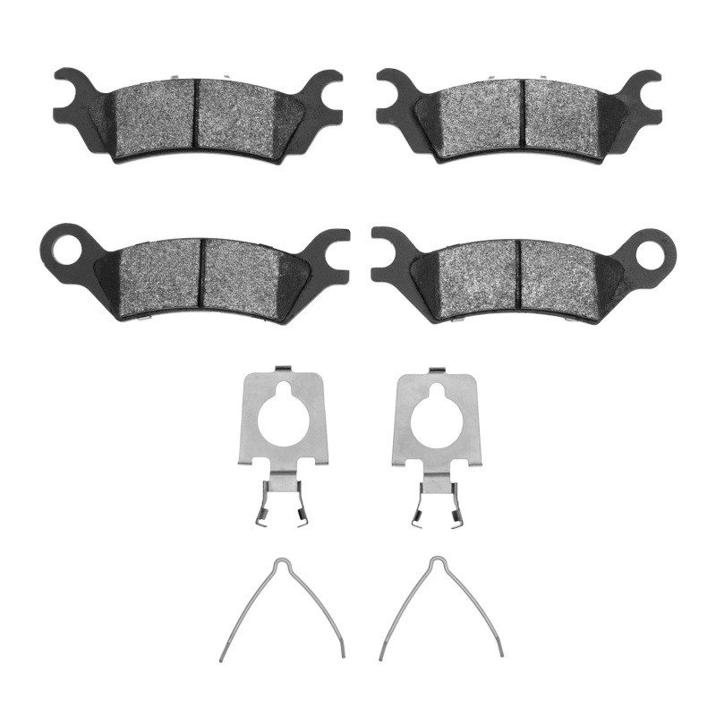 DFC 5000 Advanced Semi-Metallic Rear Brake Pads and Hardware Kit, Mazda 626 1986-1987