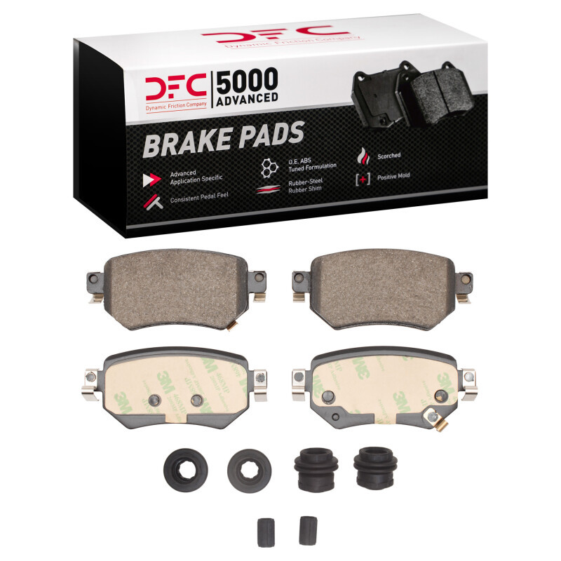 DFC 5000 Advanced Ceramic Rear Brake Pads and Hardware Kit, Mazda 6 2016-2021