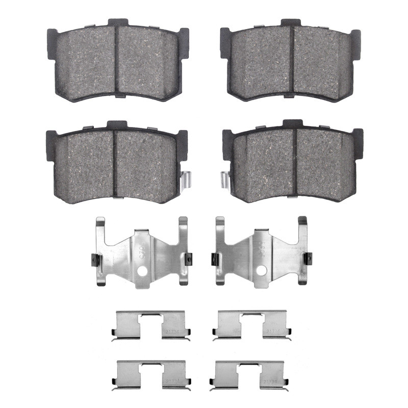 DFC 5000 Advanced Ceramic Rear Brake Pads and Hardware Kit, Acura LEGEND 1986-1988