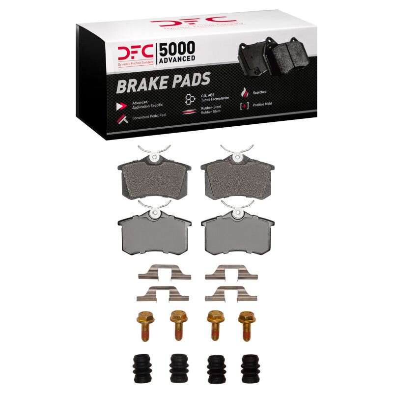 DFC 5000 Advanced Ceramic Rear Brake Pads and Hardware Kit, Audi A6 (USA/Canada) 1999-2008