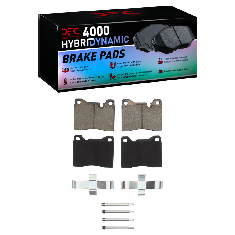 DFC 4000 HybriDynamic Front Brake Pads and Hardware Kit, BMW 2500 1969-1976