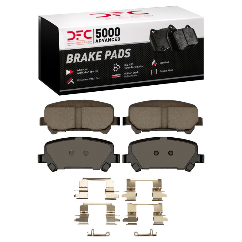 DFC 15-20 Chevrolet Colorado Rear 5000 Advanced Ceramic Brake Pads and Hardware Kit