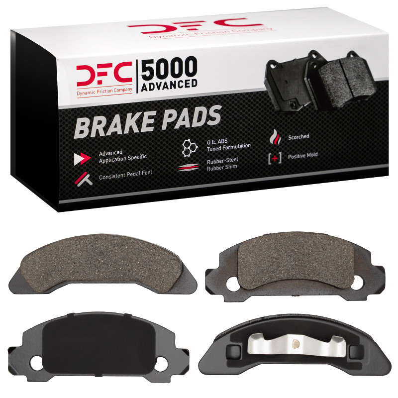 DFC 5000 Advanced Semi-Metallic Front Brake Pads, Ford Aerostar 1986-1987