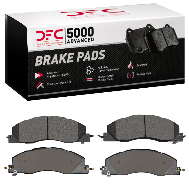 DFC 5000 Advanced Semi-Metallic Front Brake Pads, Dodge Ram 3500 2009-2018