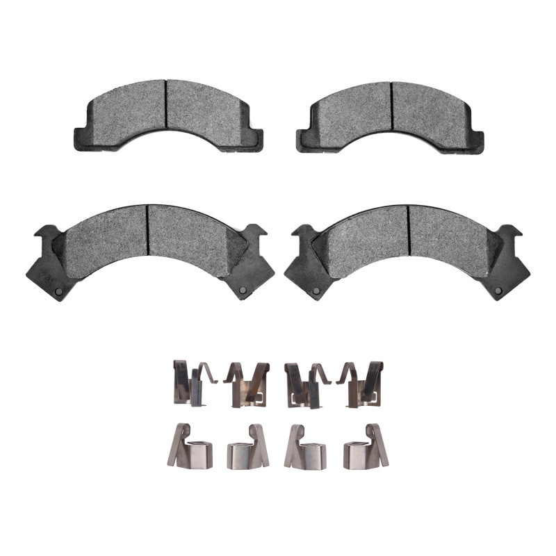 DFC 4000 HybriDynamic Front Brake Pads and Hardware Kit, Chevrolet W3500 Gas Engine 1988-1997