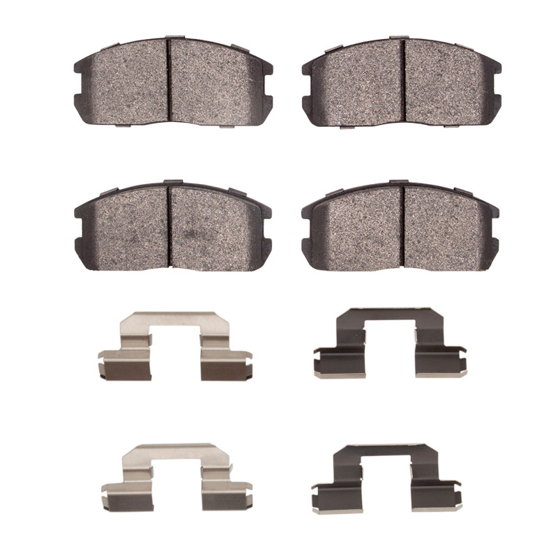 DFC 5000 Advanced Semi-Metallic Front Brake Pads and Hardware Kit, Dodge Colt 1985-1990