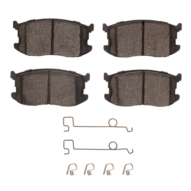DFC 5000 Advanced Semi-Metallic Front Brake Pads and Hardware Kit, Mazda GLC 1981-1985