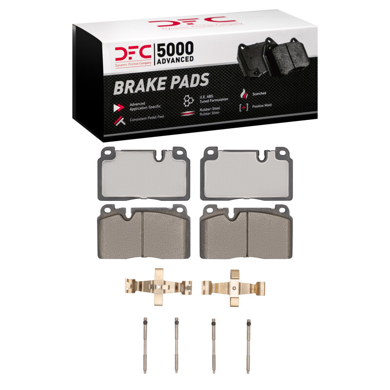 DFC 5000 Advanced Ceramic Front Brake Pads and Hardware Kit, Audi Q5 (Mexico) 2013-2020