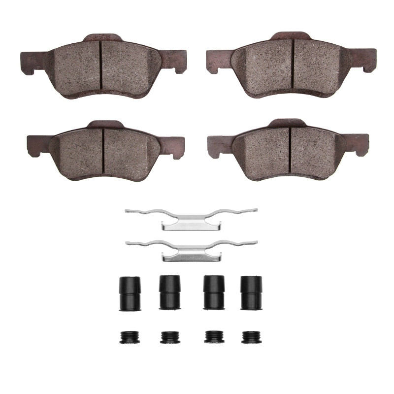 DFC 4000 HybriDynamic Front Brake Pads and Hardware Kit, Ford Escape 2008-2012