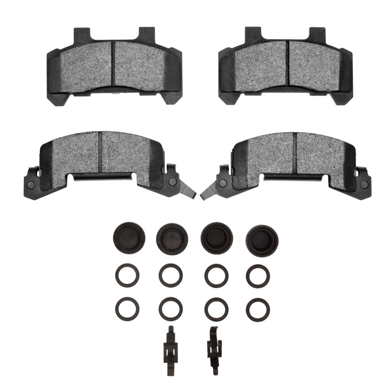 DFC 5000 Advanced Semi-Metallic Front Brake Pads and Hardware Kit, Buick Skyhawk 1982-1989