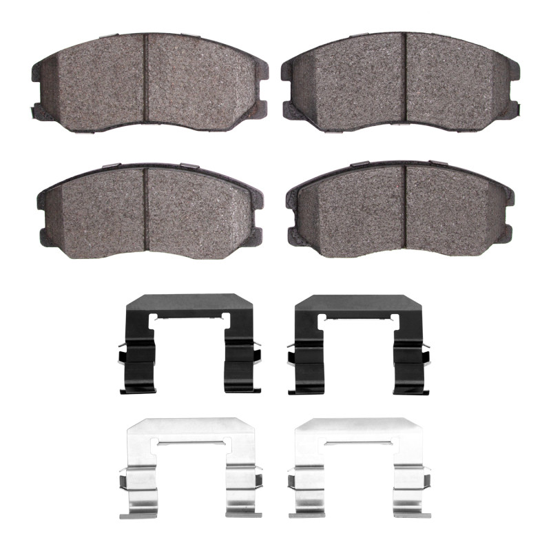 DFC 4000 HybriDynamic Front Brake Pads and Hardware Kit, Chevrolet Equinox 2007-2015