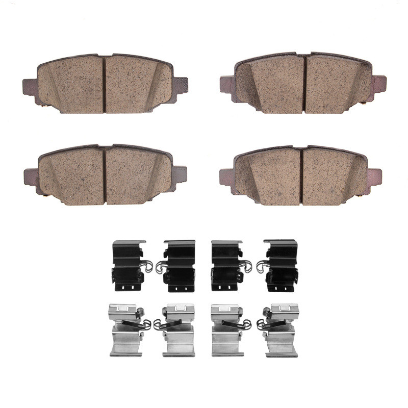 DFC 5000 Advanced Ceramic Rear Brake Pads and Hardware Kit, Jeep Wrangler 2018-2025