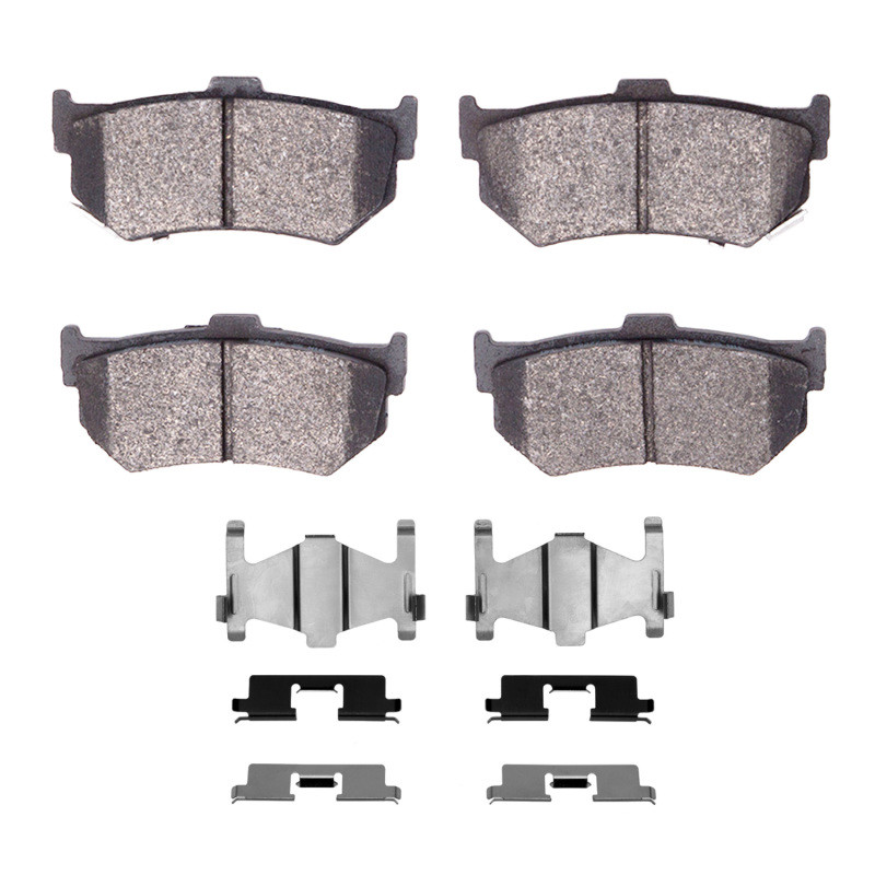 DFC 84-94 Honda Prelude Rear 5000 Advanced Semi Metallic Brake Pads and Hardware Kit