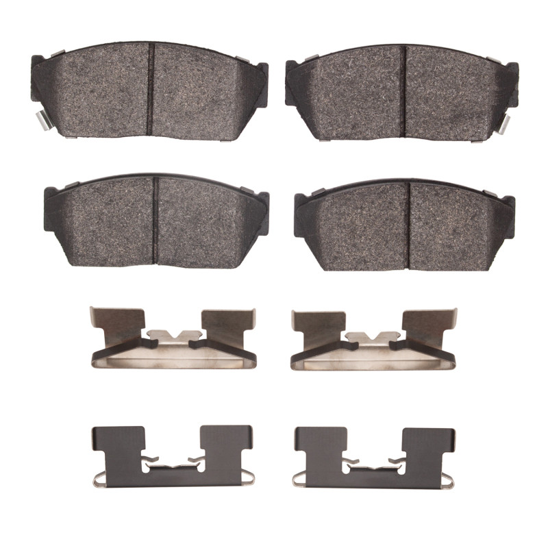 DFC 5000 Advanced Semi-Metallic Front Brake Pads and Hardware Kit, Honda Civic 1983-1987