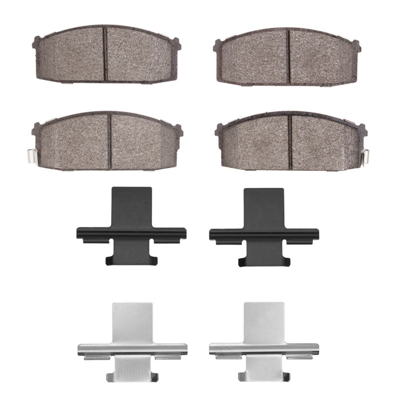 DFC 81-86 Nissan 200SX Front 5000 Advanced Semi Metallic Brake Pads and Hardware Kit