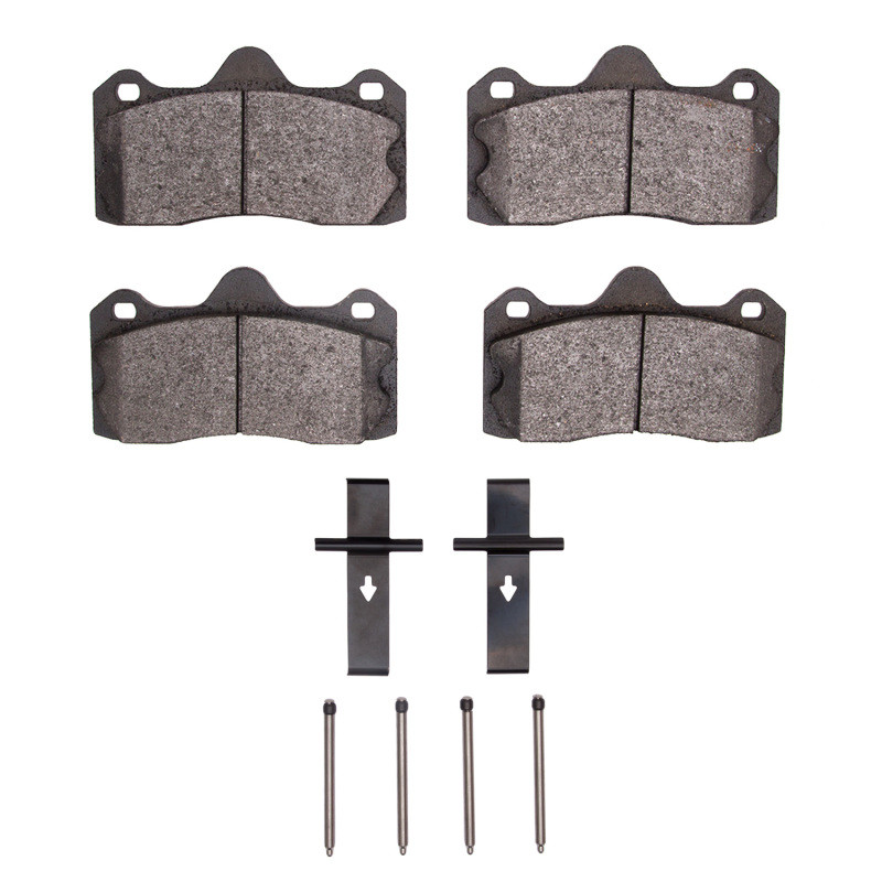 DFC 5000 Advanced Low-Metallic Rear Brake Pads and Hardware Kit, Lotus Evora 2010-2015