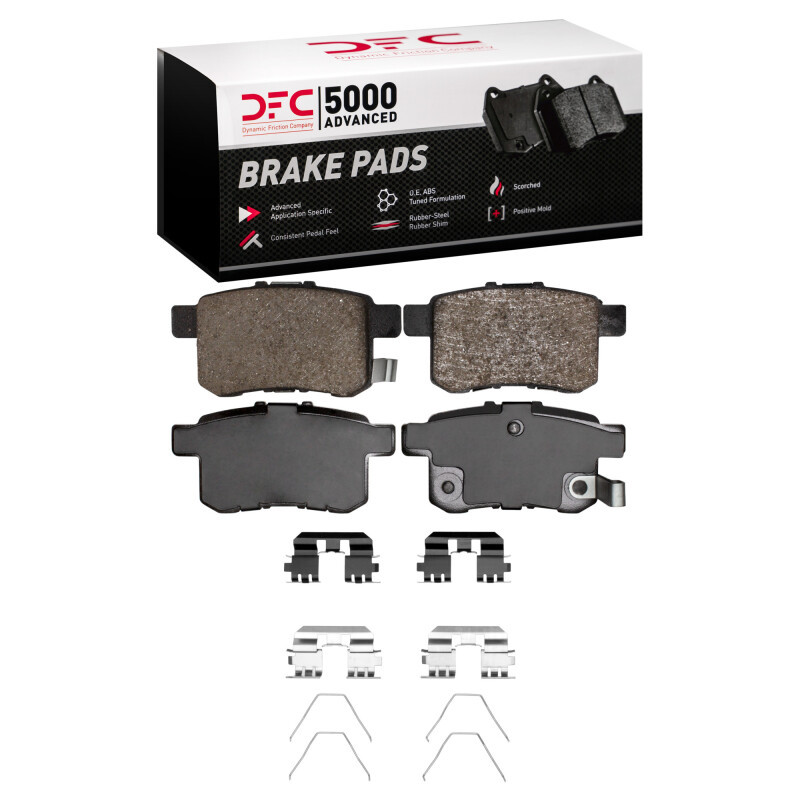 DFC 5000 Advanced Ceramic Rear Brake Pads and Hardware Kit, Acura TSX 2008-2017