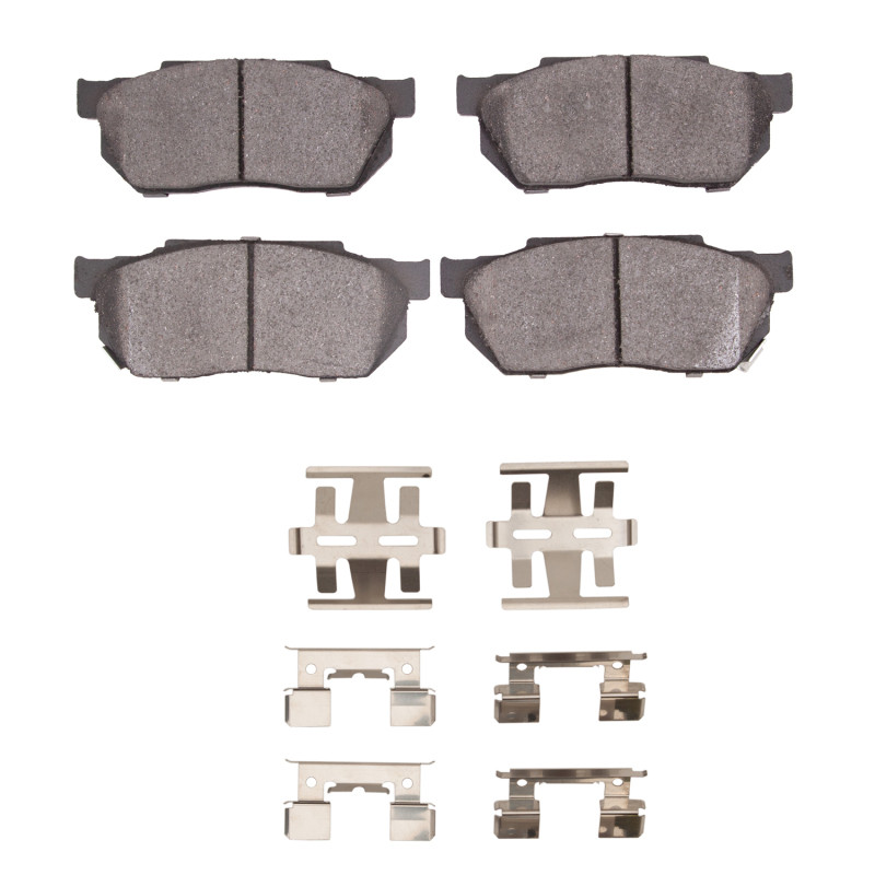 DFC 83-87 Honda Prelude Front 5000 Advanced Semi Metallic Brake Pads and Hardware Kit