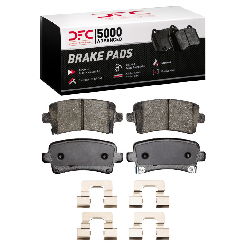 DFC 5000 Advanced Ceramic Rear Brake Pads and Hardware Kit, Buick LaCrosse 2011-2016