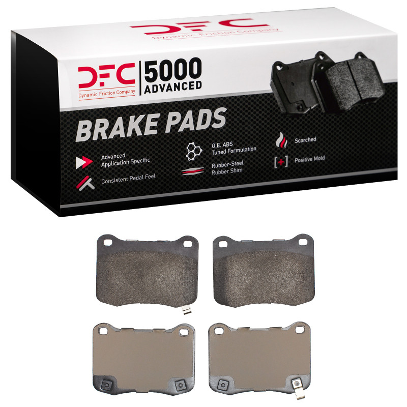 DFC 5000 Advanced Low-Metallic Rear Brake Pads, Lexus IS F 2008-2014