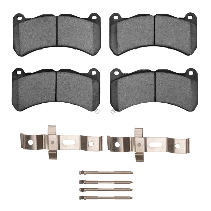 DFC 5000 Advanced Low-Metallic Front Brake Pads and Hardware Kit, Lexus IS F 2008-2025