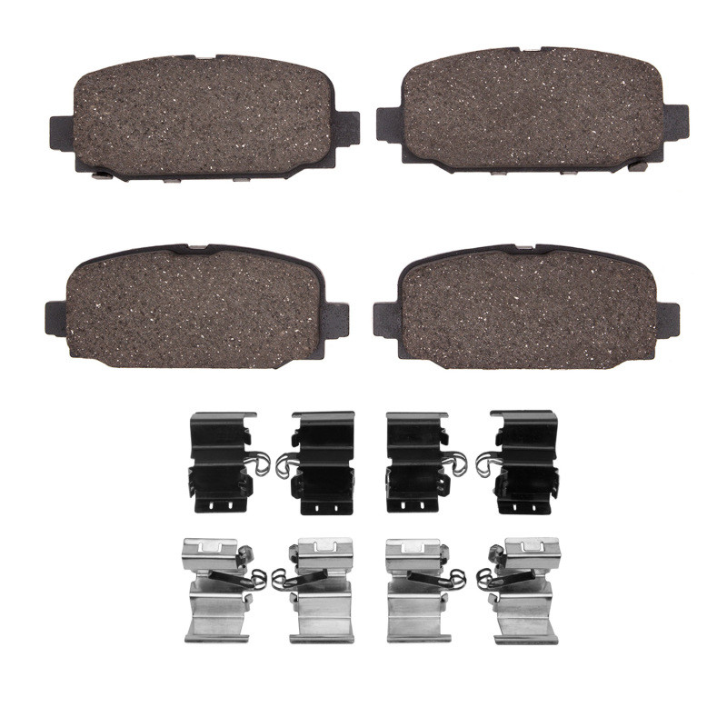 DFC 4000 HybriDynamic Rear Brake Pads and Hardware Kit, Jeep Compass 2017-2025